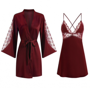 Rot Kimono + Nachtkleid M & L