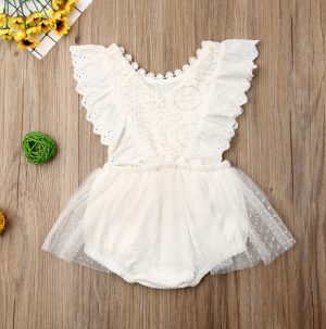 weißes Bodykleid Gr. 70 + 80